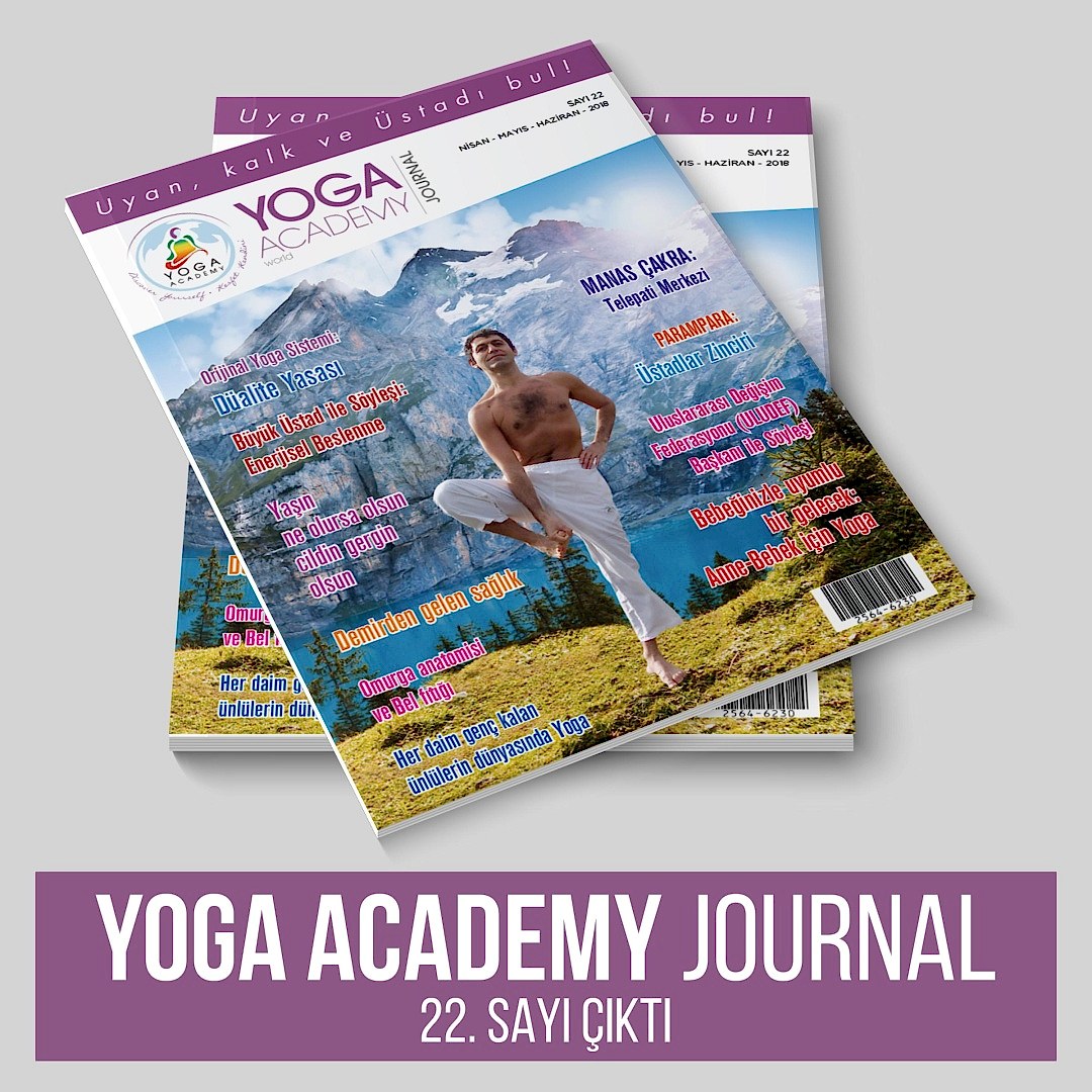 YOGA ACADEMY JOURNAL’ın 22. SAYISI ÇIKTI!!!