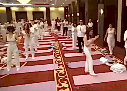 Kocaeli de 200 kişilik Yoga Festivali