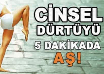 CİNSEL DÜRTÜYÜ 5 DAKİKADA AŞ